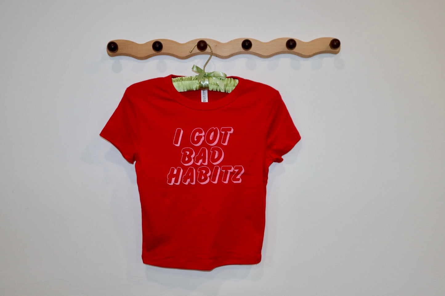 Women's Bad Habits Baby Tee
